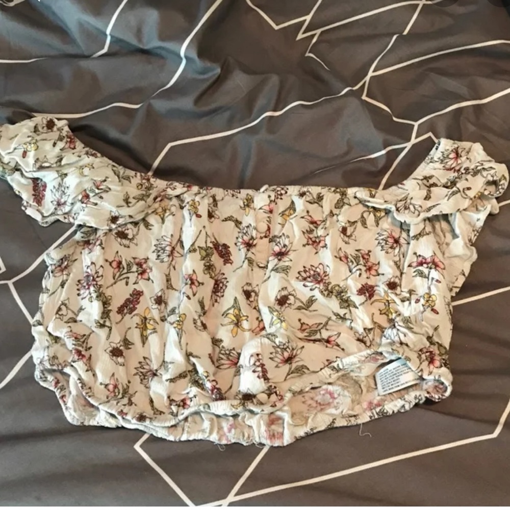 Off the shoulder crop top